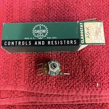 CLAROSTAT A47F 250K OHM 0.5 WATT POTENTIOMETER NOS