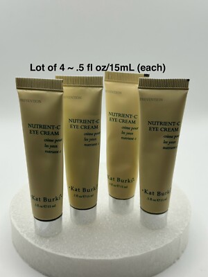 4x KAT BURKI~Nutrient C Eye Cream~0.5 fl oz /15 ml~New Sealed