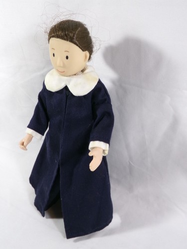 Madeline Eden 10 Zoll Puppe beweglich Miss Clavel Lehrerin Vintage fehlender Hut - Bild 4 von 8
