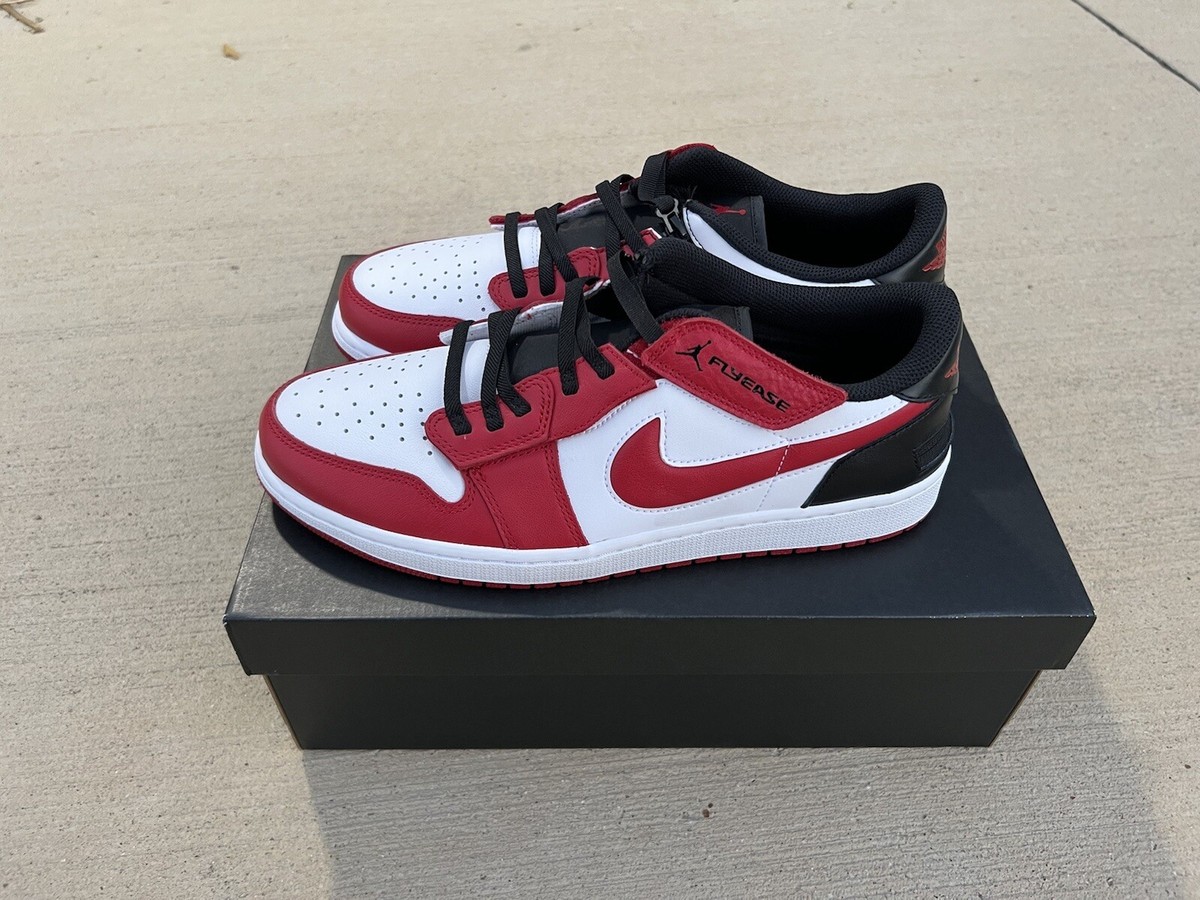 Nike Air Jordan 1 Low FlyEase Chicago Red White Black Men’s Size 12 DM1206-163 Nike Air Jordan 1 Low FlyEase Mens Size 11.5 Chicago White  main image 3