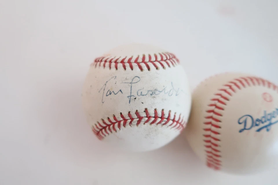 Tommy Lasorda Baseball Autograph Los Angeles Dodgers 50th Anniversary Stadium - Image 2 of 4