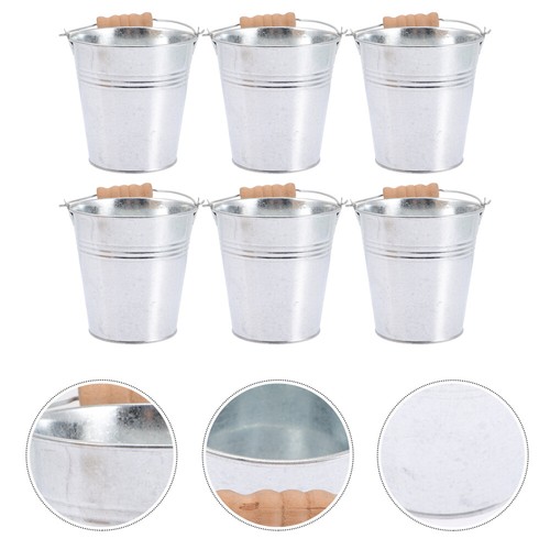 6 Stück Eiskübel Pommes Box Blech Eimer Eimer Snacks Organizer - Bild 6 von 12