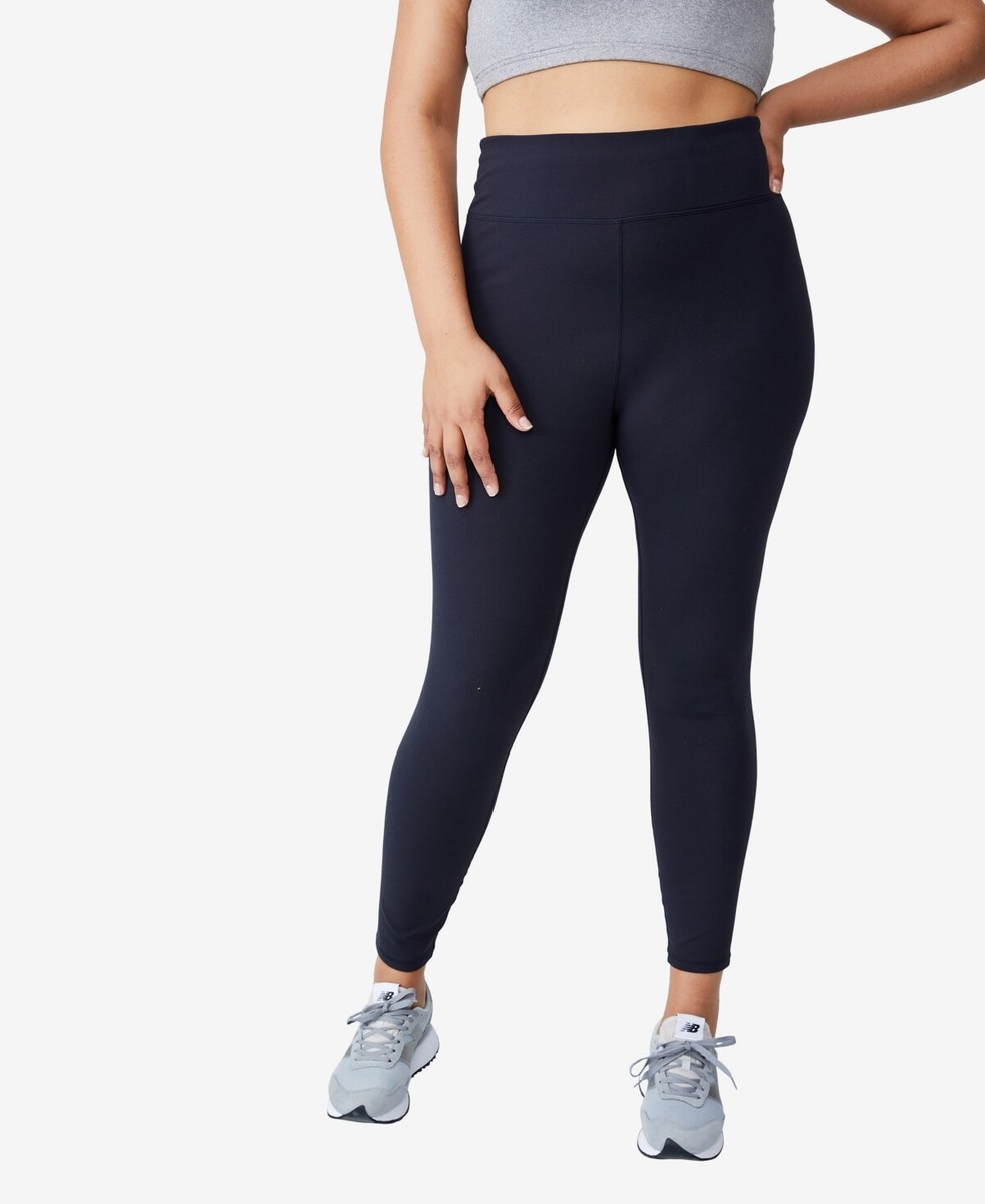 Cotton On Women's Plus Size 18 W Trendy Navy Active High Waist