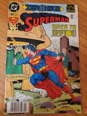 Superman vol 2 #93 Zero Hour - Dan Jurgens - DC Comics 1994