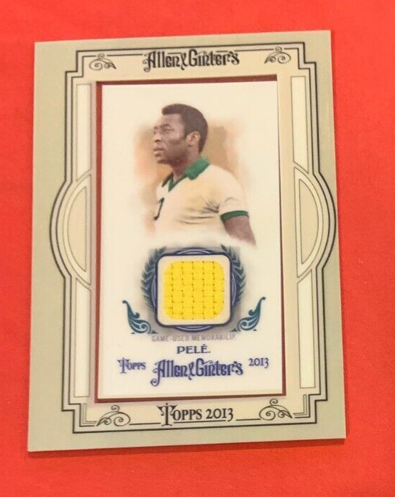 2013 Topps Allen & Ginter's Pele Framed Mini Relic Soccer Legend Brazil