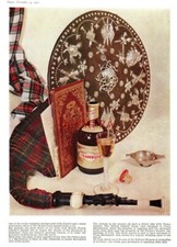 Anuncio de bebidas de licor escocés DRAMBUIE original vintage 1960 anuncio impreso 692/14