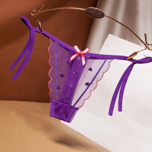 Women Lady Lace Knickers Thong G-string Sexy Panties Adjustable Tie-side Briefs1 - Picture 24 of 26