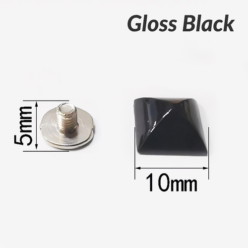10mm-15mm Square Pyramid Studs Rivet Punk Screw Back Leather Craft lothing Bag - Picture 13 of 23