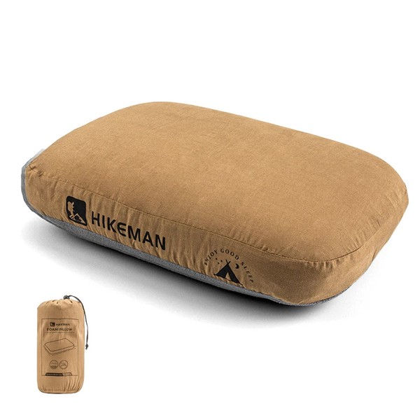 Almohada de viaje de espuma viscoelástica camping cervical soporte para cuello portátil plegable