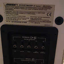 Bose Acoustimass 10 Series II Subwoofer 5.1 Channel Wired Beige RCA 981214