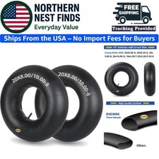 20x8.00/10.00-8 Inner Tubes - Heavy Duty, Easy to Install - 2 Pack