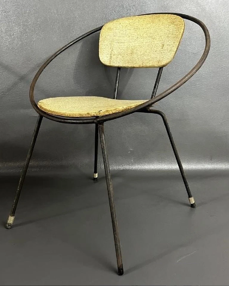 Винтажные детские стулья-кольца лот из 2 MCM середины века сделано в США - Изображение 3 из 4