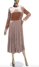 Valentino 2016 Pleated Velvet Dress