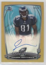 2014 Bowman Chrome Rookie Gold Refractor 19/50 Jordan Matthews Auto r1g