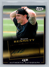 2015 SAGE HIT #A57 Bryan Bennett Autographs Black Auto