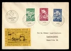 DR WHO 1950 FINLAND FDC TB FLOWER SEMI POST COMBO M82651