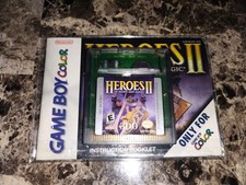 Heroes of Might and Magic II 2 Game Boy Color Game And Manual GBC Authentic