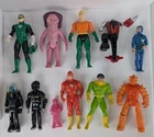 Vintage Action Figure Lot Super Power Green Lantern Aquaman Clawtron Crystar 80s