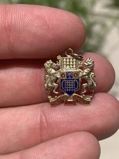 9ct Gold Enamel Armorial Victorian Exceptional Pendant 3 Grams