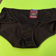 NEW MAIDENFORM BLACK MODERATE PERIOD HIPSTER / SIZE 8 / X-LARGE/ MSRP 16