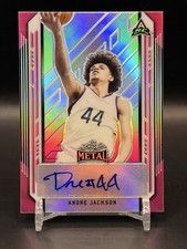 2021-22 Leaf Metal Andre Jackson #BA-AJ1 Pink Rainbow /25