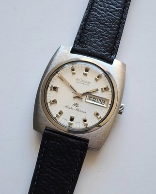 VTG 70s LeCoultre Master Mariner HPG Automatic Ref 9514 Stainless Steel Watch
