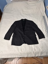 Pierre Balmain black wool Mens 40 blazer