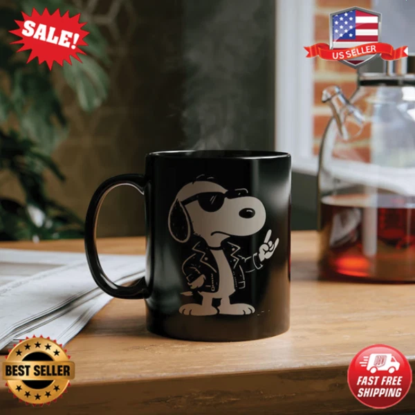 Peanuts Mug Comic Ceramic, Cartoon Gift for Coffee Lovers, Fun Kitchen Decor