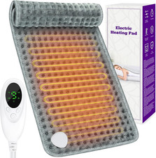 Termoforo Elettrico 30 X 60 Cm, Cuscino Riscaldante Elettrico Con 9 Livelli Di T
