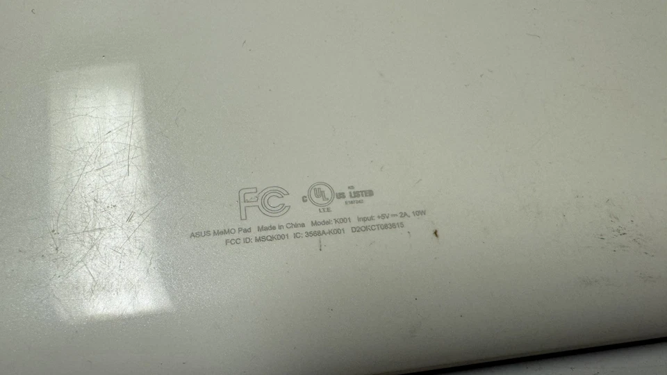 BROKEN ASUS MEMO PAD SMART 10" K001 ANDROID TABLET  - Image 3 of 4