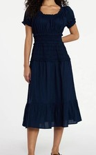 New With Tags Black Tiered Dress Women’s XXXL, Peasant Boho Resort Cottage MIDI