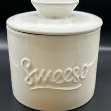 Butter Bell Crock Porcelain White SWEESE