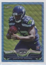 2013 Topps Chrome Blue Wave Refractor Christine Michael #186 07rd
