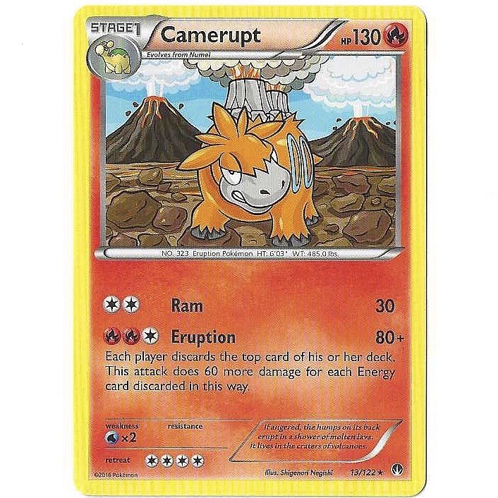 Camerupt 13/122 Rare BREAKpoint Pokemon Near Mint