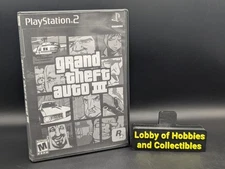 Grand Theft Auto III  ( PlayStation 2 ) VG Disc - Loose W/ Printed Cover -Tested