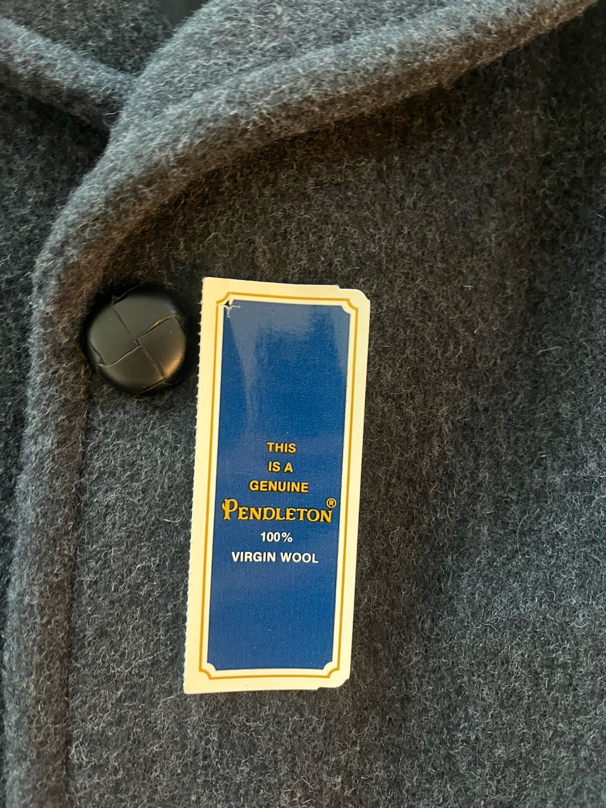 Pendleton 100% Virgin Wool Coat Jacket Grey Made … - image 4