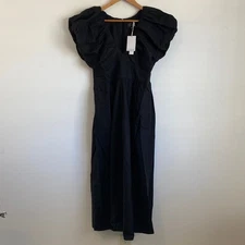 J. Crew Collection Cecily dress in cotton poplin Size 6 Black