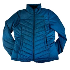 The North Face Dark Blue Teal Boundless Puffer Coat Women's Size Large
