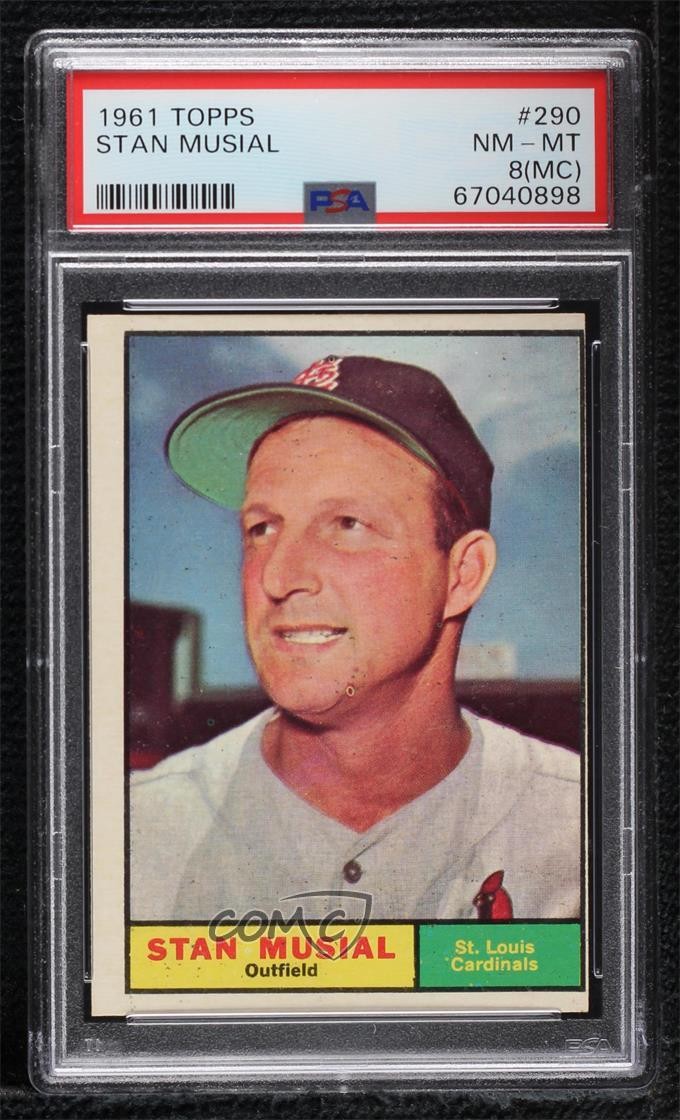 1961 Topps Stan Musial #290 PSA 8 HOF 0ae