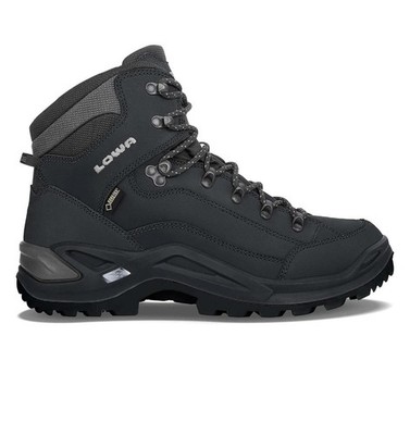 LOWA Renegade GTX Mid WS Women's Hiking Boots Black GORE-TEX US Size 9 Slovak