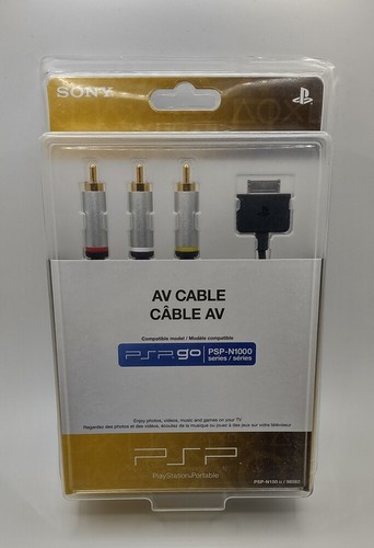 Sony PlayStation PSP Go AV Cable PSP-N1000 Series - Factory Sealed in Box!!