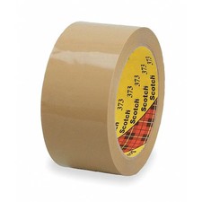 Scotch 373 Carton Tape, Polypropylene, Tan, 72Mm X 50M
