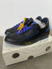 Off-White x Air Jordan 2 Retro SP Low Black Varsity Royal for Sale