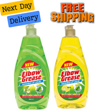 2x Elbow Grease Washing Up Liquid, Apple Fresh 600ml 4.99 per litre