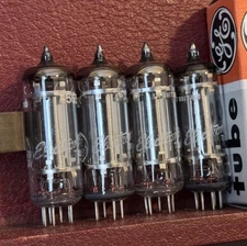 NOS/NIB Matched Quad of Mullard for GE 5651 Voltage Regulator Vacuum Tubes.