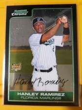 2006 Bowman Chrome Hanley Ramirez Rookie Card #204 Mint (RC). rookie card picture