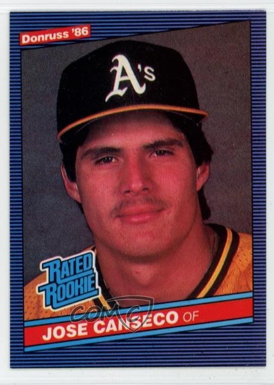 1986 Donruss Rated Rookie Jose Canseco #39 Rookie RC 0t2