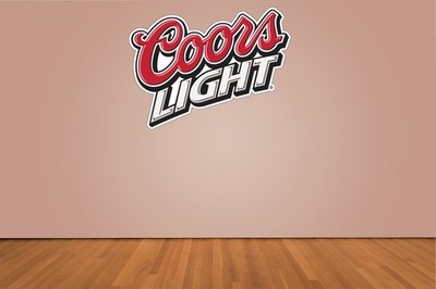 Coors Light Logo Indoor Wall Vinyl Decal Sticker 5'' - 52''