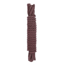 Trim Cord Rope 8mm Nylon Twisted Braid Trim Rope 0.3" 5.5 Yards Red Brown