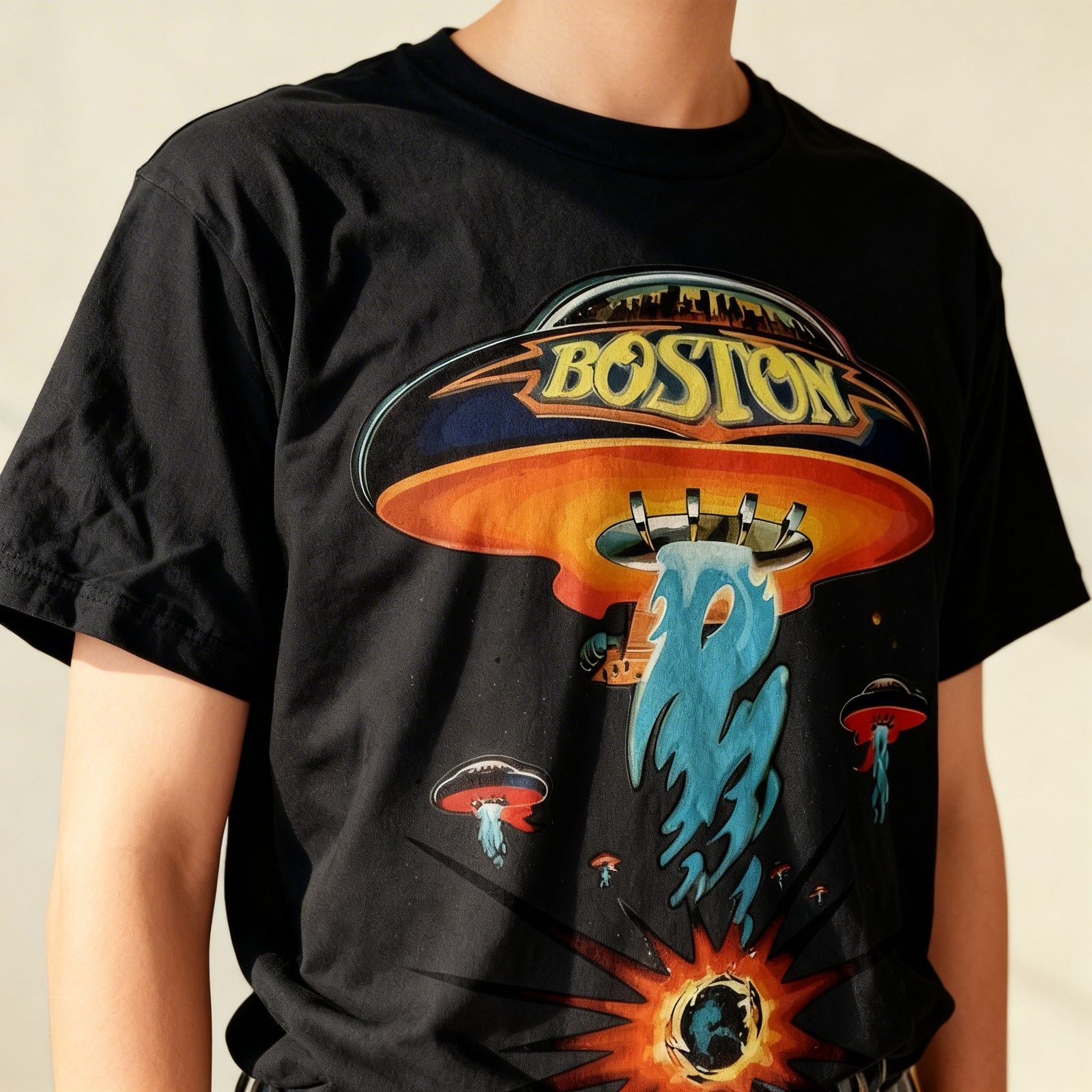 Vintage Boston Rock Band Concert Tour Shirt 1987 T-Shirt Limited